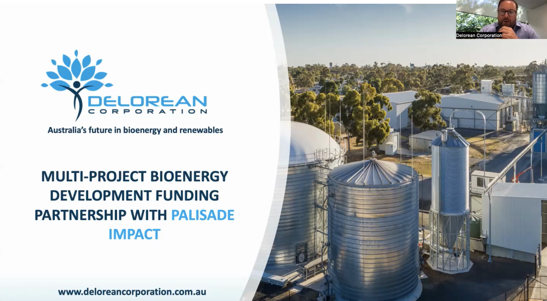 Delorean Corporation's Multi Project Funding Partnership with Palisade Impact - Investor Update
